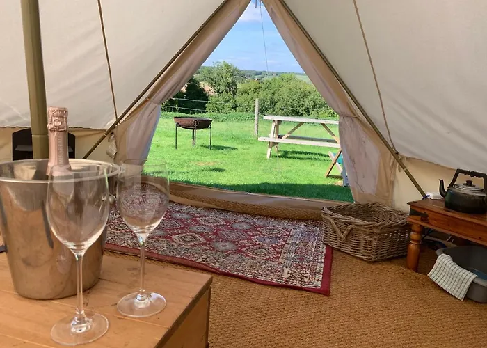 Home Farm Radnage Glamping Bell Tent 6, With Log Burner And Fire Pit