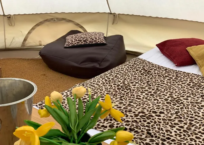Home Farm Radnage Glamping Bell Tent 6, With Log Burner And Fire Pit